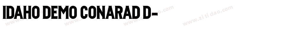 IDAHO DEMO CONARAD D字体转换
